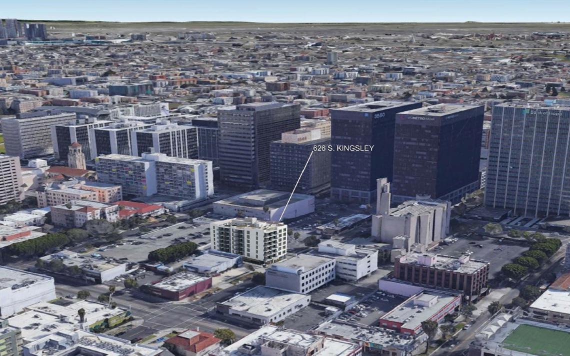 127 apartments + retail to replace office building in Koreatown